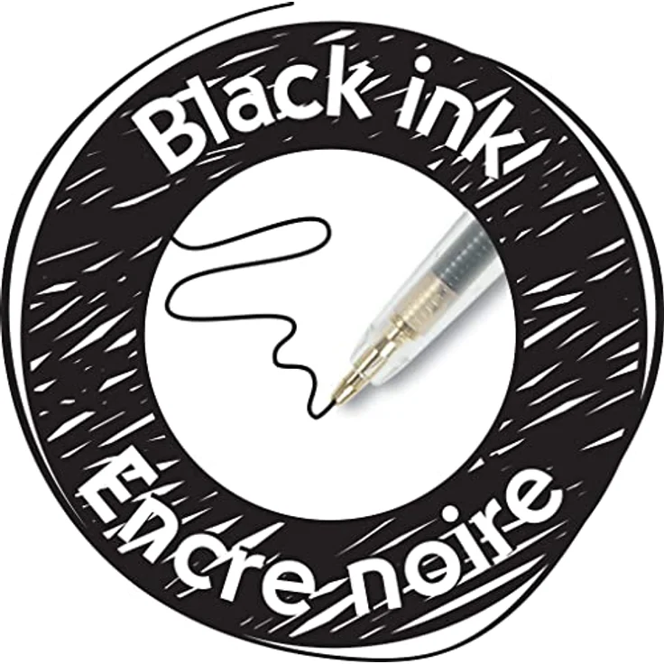 Bic M10 Clic, Kugelschreiber mit 0,8 mm Spitzenstärke, Schwarz, 50 Stück – Bild 3