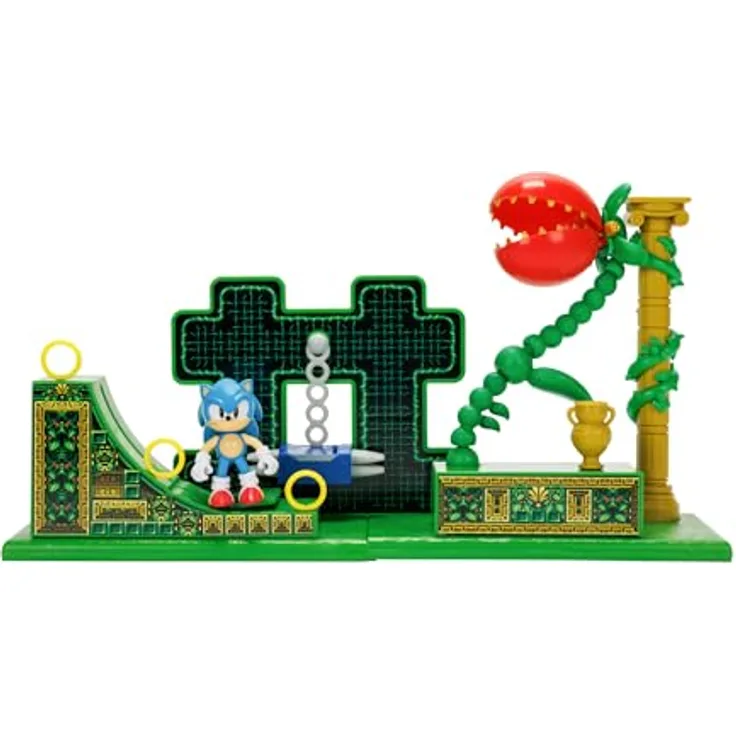 Jakks Pacific Sonic the Hedgehog Stardust Speedway Zone Spielset, inkl. 6,5 cm Figur, detailreiche Nachbildung für kreative Abenteuer