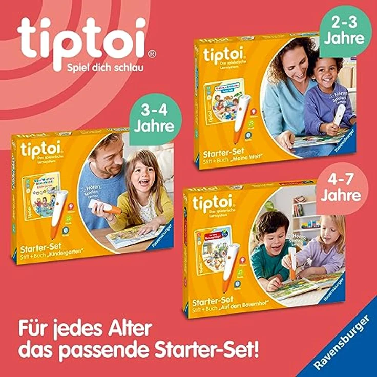 Ravensburger tiptoi® Buch - Meine Lern-Spiel-Welt - Englisch, interaktive Entdeckungsreise für Kinder mit Amy und Luke – Bild 9