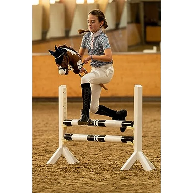 HKM Steckenpferd Hobby Horse, abnehmbare Trense, robust und langlebig, Farbe: Braun - Stern – Bild 2