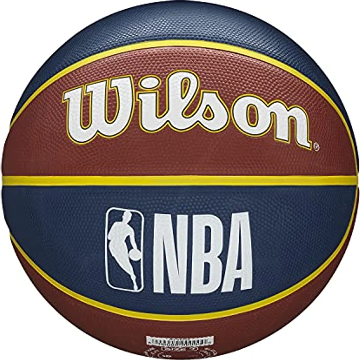 Wilson Basketball NBA TEAM TRIBUTE, DENVER NUGGETS, Outdoor, Gummi, Größe: 7 – Bild 2