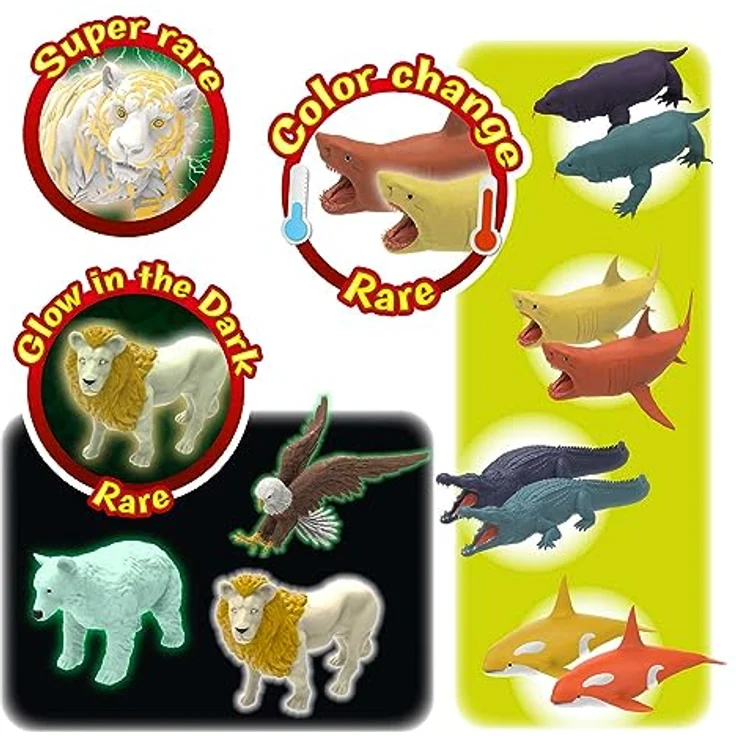 Craze STRETCHY ANIMALS - Big Predators, dehnbare Raubtierfiguren mit elastischer Haut und spezieller Füllung – Bild 4