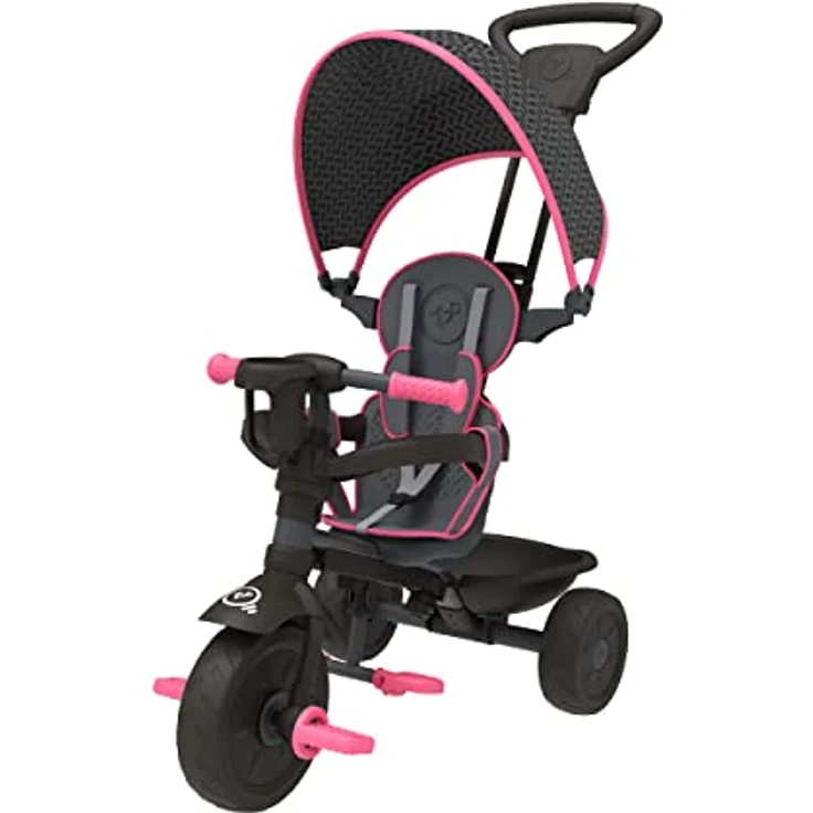 TP Toys 762 4 in 1 Deluxe Dreirad | 10 Monate bis 3 Jahre + | Rosa | Inklusive Gurt, Verstellbarer Sitz & Sonnendach – Bild 1