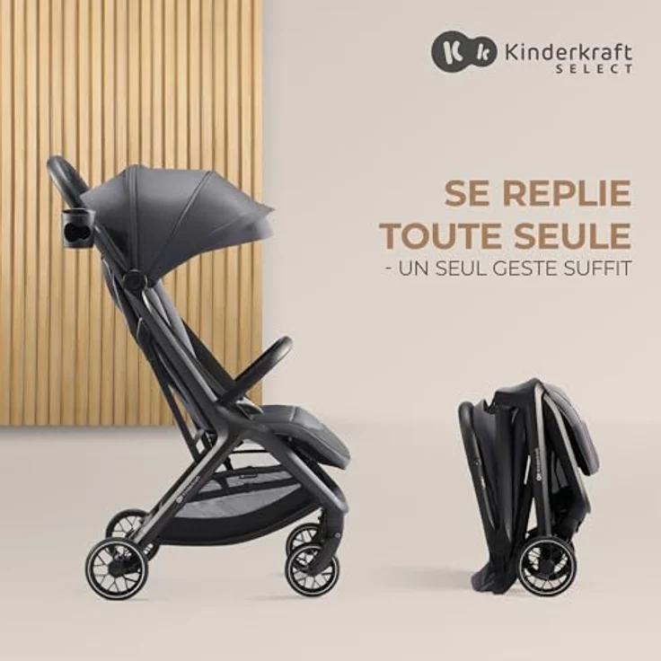 Kinderkraft Kinderwagen Sportwagen Buggy NUBI 2 Pink Quartz – Bild 3