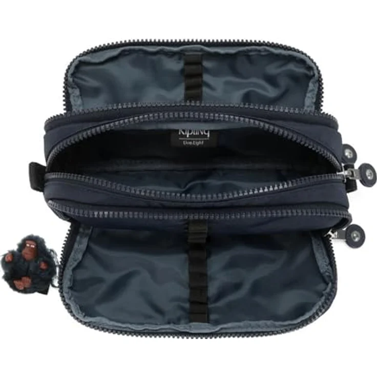 Kipling GITROY Großes Federetui, Wasserabweisend mit Reißverschluss, True Blue Tonal (Blau) – Bild 4