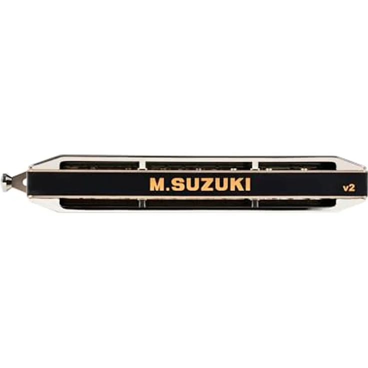 Suzuki SCX64-C Mundharmonika, ergonomisches Mundstück, ABS-Kanzellenkörper, Phosphor-Bronze-Stimmplatten, verchromte Abdeckung – Bild 4