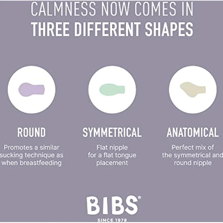 BIBS Try-It Size 1: 0+ months Set, 3 Schnuller aus Naturkautschuk in Sage, für gesunde Entwicklung von Zahnfleisch und Zähnen – Bild 3