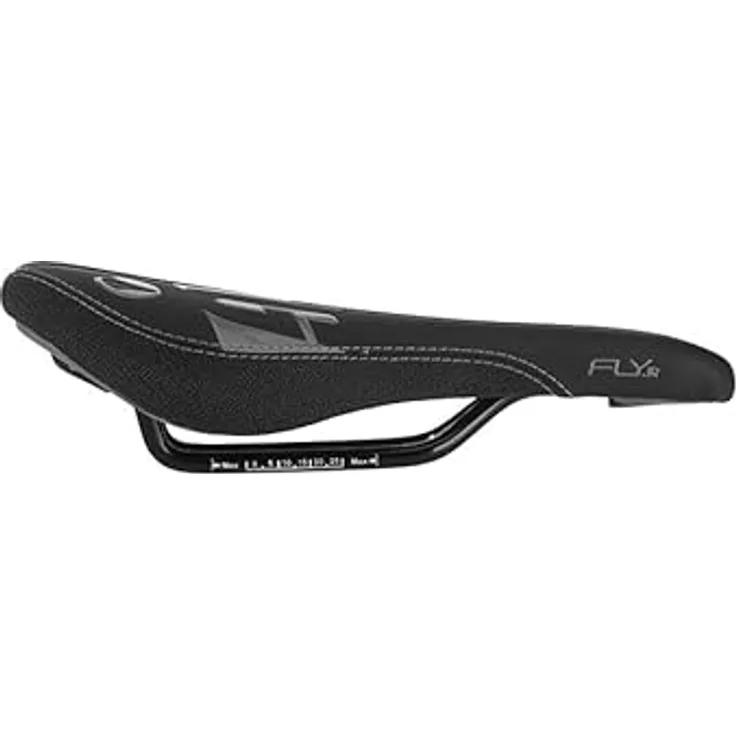 SDG Sattel Fly Fahrradsattel Unisex Erwachsene, schwarz/schwarz