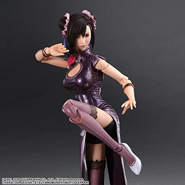 SquareEnix Final Fantasy VII Remake Play Arts Kai Actionfigur Tifa Lockhart Sporty Dress Ver., 25 cm, detailgetreue Sammlerfigur – Bild 5