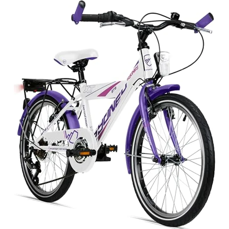 Bergsteiger Sydney 20, 24 Zoll Kinderfahrrad, 6 Gang-Schaltung, Dynamo-Licht, geeignet für 6-9 Jahre, StVZO, modernes Design