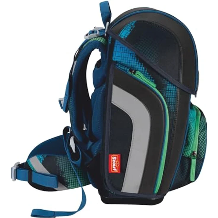 SCOUT Movie Star Genius Set, 5-teilig Schulranzen mit Bluetooth Pixel-Pad, Blau – Bild 3