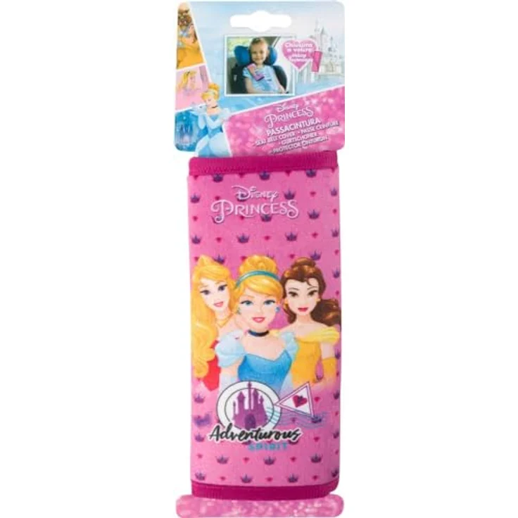 Disney Princess Gurtpolster, Autokindersitz Zubehör für Kinder, 19,5 x 7,5 x 1,5 cm – Bild 4