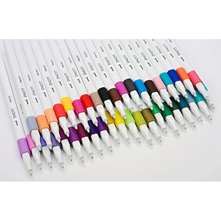 Uni-ball Emott Faserschreiber 0.4 mm, 40er-Set in gemischten Farben, wasserbasierte Tinte – Bild 5