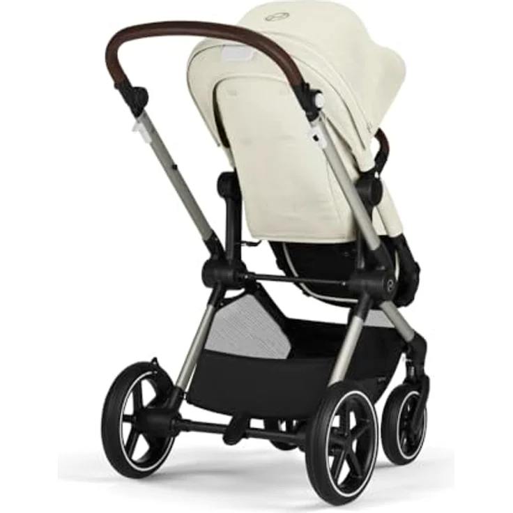 CYBEX Gold Kinderwagen EOS Lux 2-in-1, Reisesystem, Ab Geburt bis 22 kg (ca. 4 Jahre), Seashell Beige – Bild 2