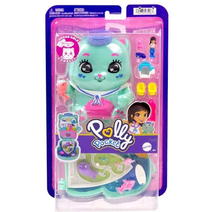 Mattel POP Matrosenkatze Schatulle, Spielset mit Kreuzfahrtschiff, 1 Puppe und 10 Accessoires, Kätzchenform – Bild 6
