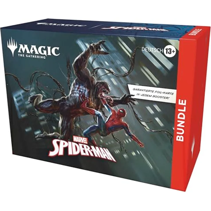 Magic: The Gathering Marvel's Spider-Man – Bundle mit 9 Boostern, 30 Länderkarten und exklusiver Foil-Promokarte (Deutsche Version) – Bild 1