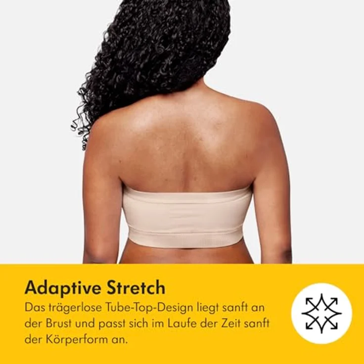 Medela Abpump-Bustier Hands-free, flexibles Milchpumpenzubehör, Weiß, Größe L – Bild 5
