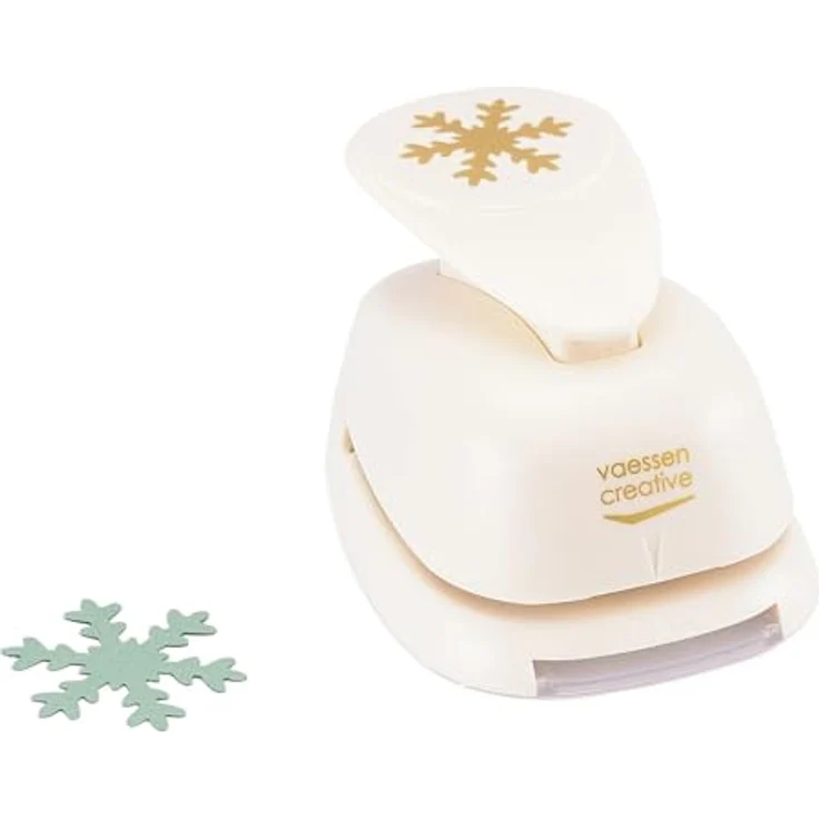 Vaessen Creative Motivstanzer Schneeflocken, 3.3 x 3.8 cm, für Bastelpapier, Tonpapier und Scrapbookpapier, präzise und langlebig – Bild 2