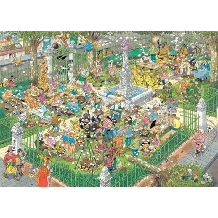Jan van Haasteren BBQ Party!, 1000-teiliges Puzzle mit chaotischem Grill-Szenario und absurd witzigen Details – Bild 3