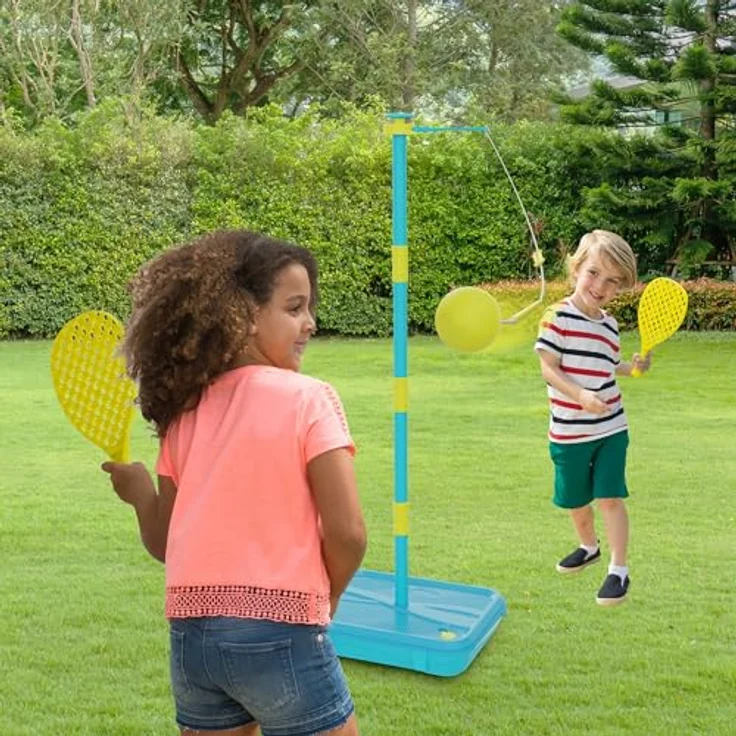 Mookie Early Fun Swingball, Wurfspiel mit schaumstoff Ball und tragbarer All Surface-Basis, für Kinder – Bild 5