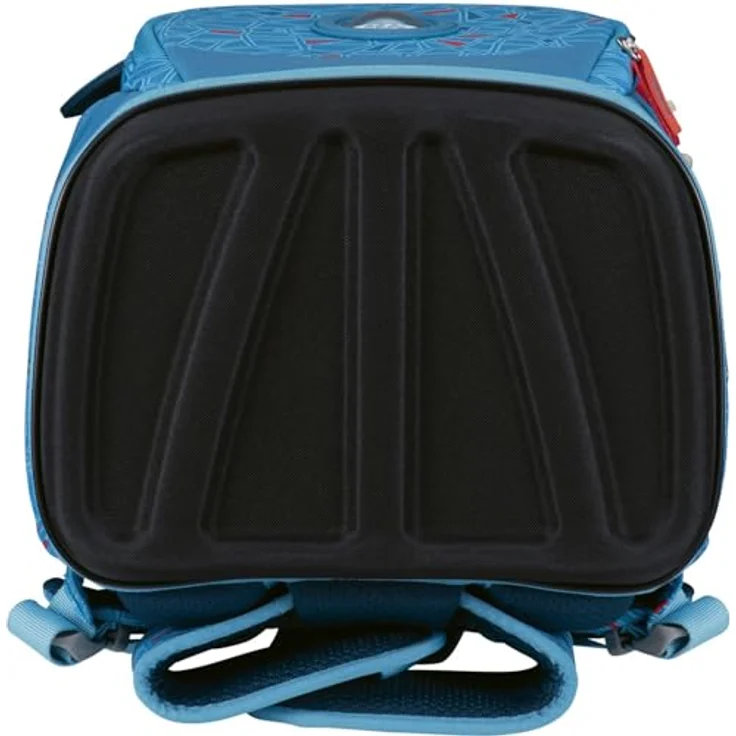 DerDieDas Schulranzen ErgoFlex Tiny Superflash, 6-teiliges Set mit großem Hauptfach, komfortablen Trägern, robustem Material, Blue Ice hellblau – Bild 4