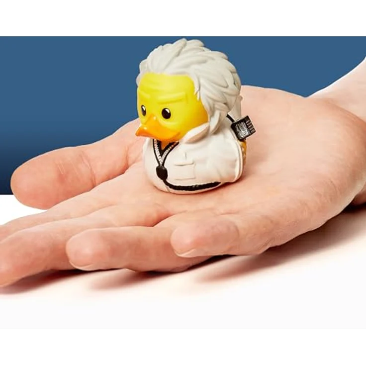 TUBBZ Kleine Doc Brown Sammelbare Vinyl-Gummientenfigur - Offizielles Zurück in die Zukunft Merchandise - Retro Action Filme & TV, 5 Zoll, Braun – Bild 3