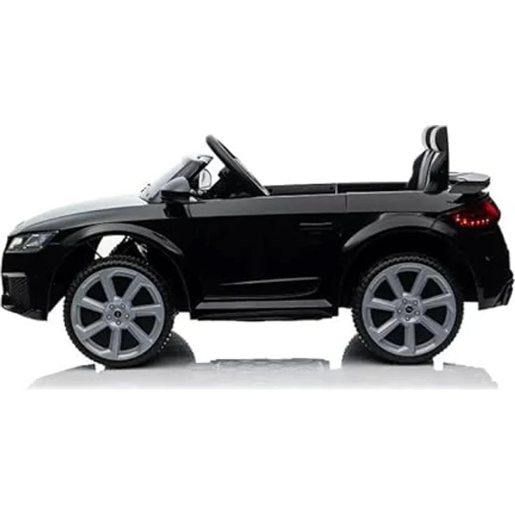 FINOOS Kinder elektroauto A.U.D.I. TTRS 12V Elektroauto für Kinder, mit Fernbedienung 2,4GHz, Akku: 12V, 4,5Ah, 2 x Motor 30 Watt (Schwarz) - Elektroauto für Kinder mit A.U.D.I. Lizenz, Fernbedienungs- und elektrischer Modus, verstellbarem Sicherheitsgurt, Ein-Knopf-Start und umgekehrten Doppeltüren – Bild 4