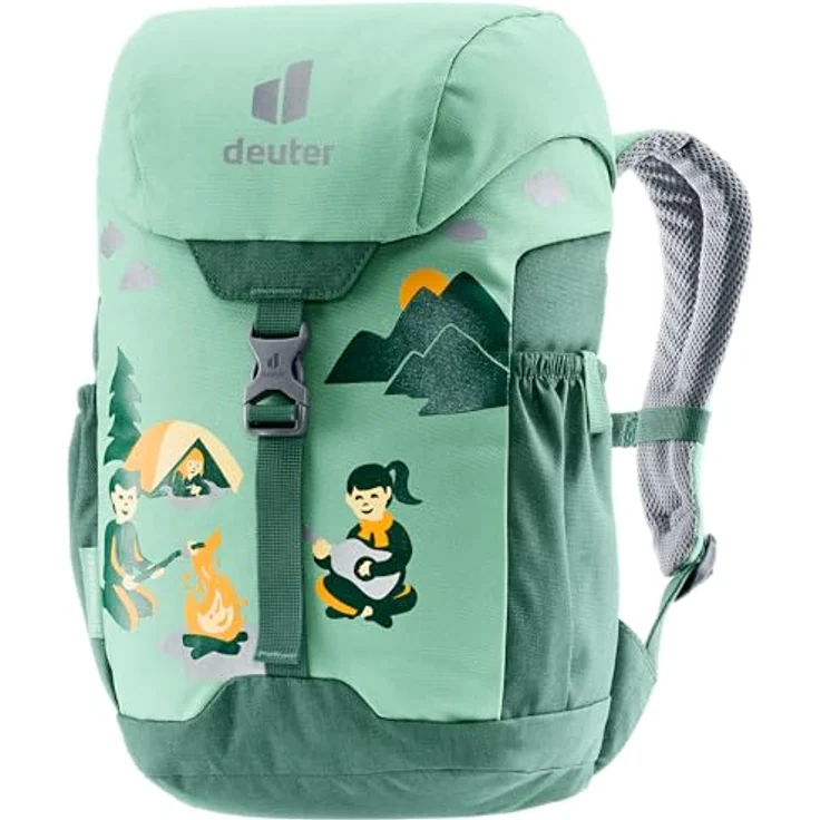 Deuter Schmusebär Kinderrucksack, 33 cm, grün, 100% Polyester, 21 cm x 15 cm – Bild 1