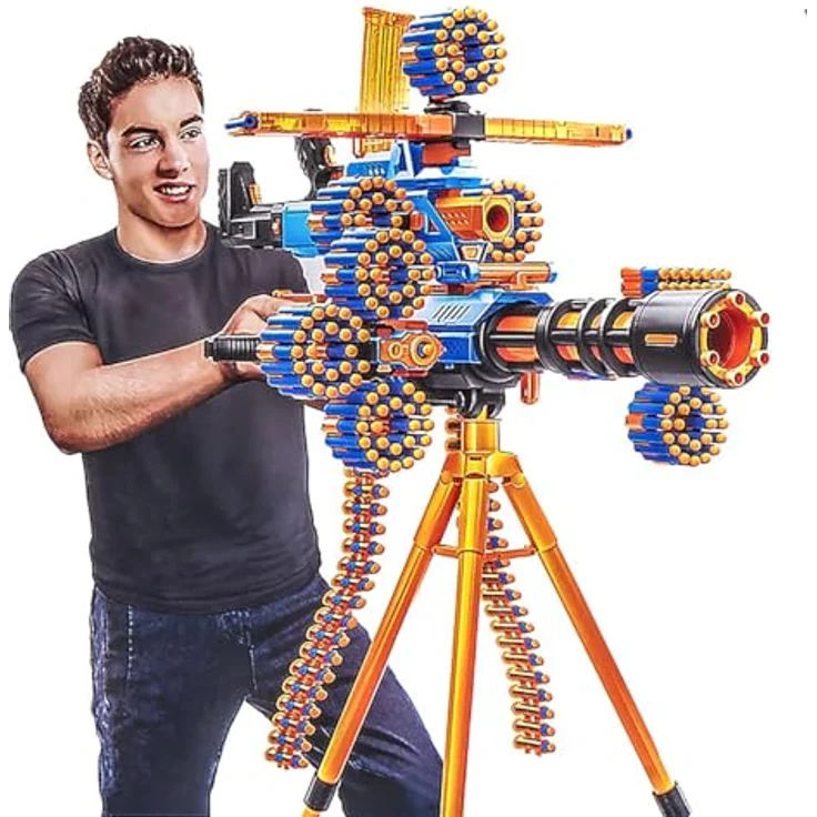 XSHOT X-Shot Insanity 4 Blaster Mad Mania Combo, motorisierte Blaster-Set mit Motorized Clip Mania, Berzerko, Rage Fire und Manic Blaster, inkl. 72 Darts, Reichweite bis zu 30 Metern – Bild 1
