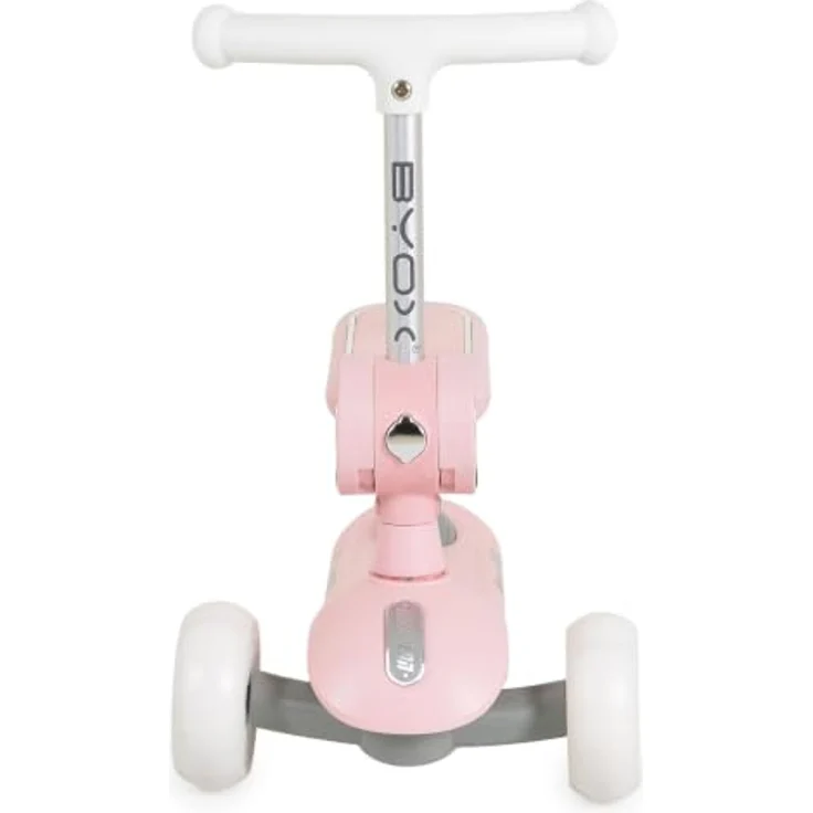 Byox Kinderroller StreetPro 2in1, Laufrad mit PU-Rollen, Musik- und Lichteffekten, höhenverstellbar, rosa – Bild 3
