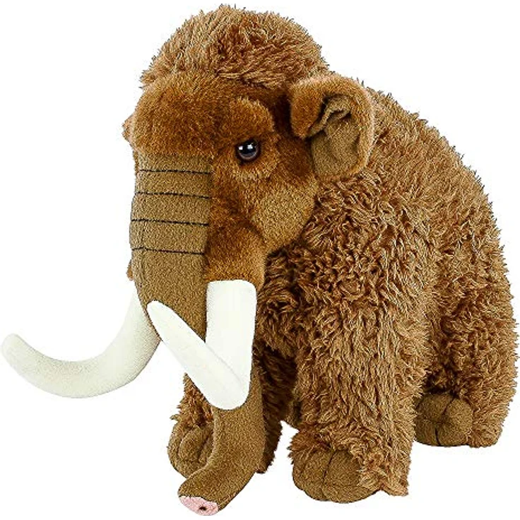 Teddys Rothenburg Kuscheltier Mammut 33 cm stehend braun Plüschmammut Stofftier Plüschtier Kinder Baby Spielzeug by Uni-Toys – Bild 1