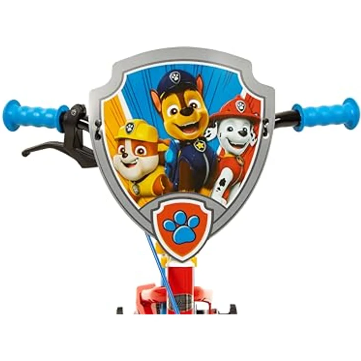 Toimsa Kindervelo 12 Zoll, Kinderfahrrad mit Paw Patrol Design, Metallrahmen, verstellbarem Sitz und Lenker, mit Stützrädern und 2 Felgenbremsen – Bild 7