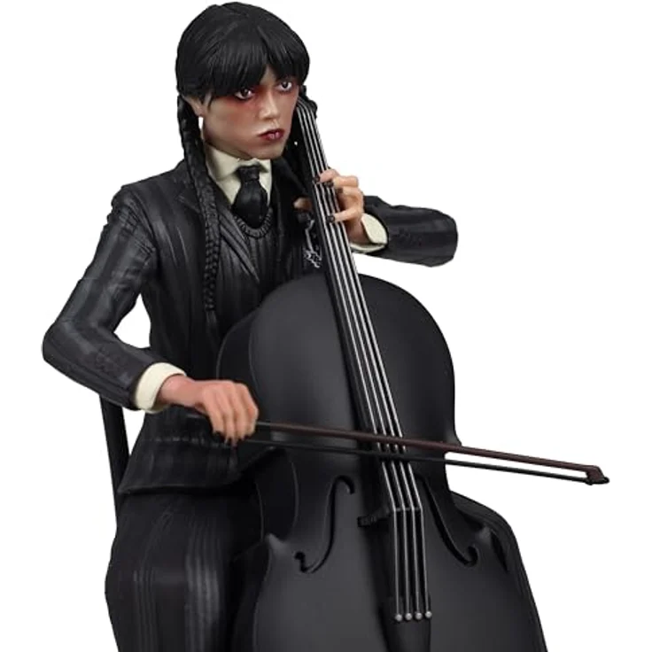 SD TOYS Wednesday Figur mit Cello 20 cm, Tim Burton Serie inspiriert, Jenna Ortega Edition – Bild 4