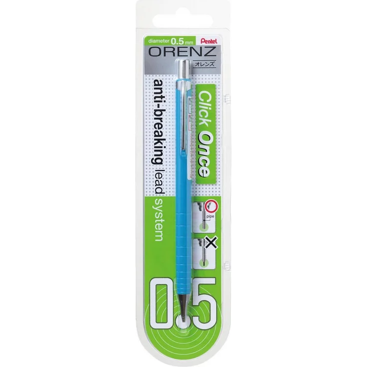 PENTEL ORENZ Druckbleistift 0,5mm/B, Präzisionsmechanik-Bleistift im Blister, hochweiß – Bild 1