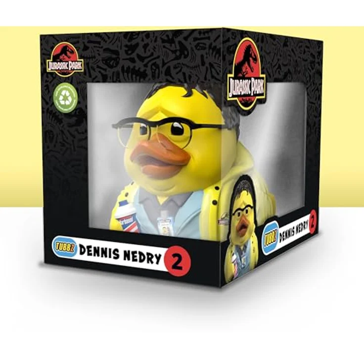 TUBBZ Dennis Nedry Sammler-Vinyl-Gummiente Figur, ca. 9 cm groß, offiziell lizenziertes Jurassic Park Merchandise – Bild 2