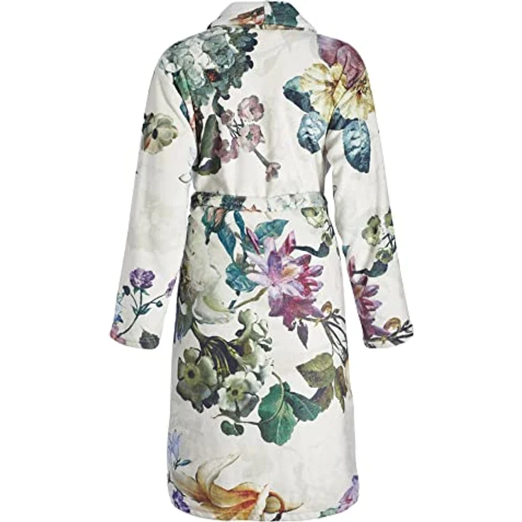 Essenza Kimono Fleur, Bademantel in Weiß mit floralem Design, Größe XL für Damen – Bild 8