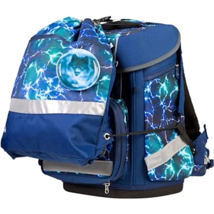 SCHOOL-MOOD® Schulranzen Champion Maxx Pro, Farbe Felix, ergonomischer Schulrucksack mit großzügigem Stauraum – Bild 9