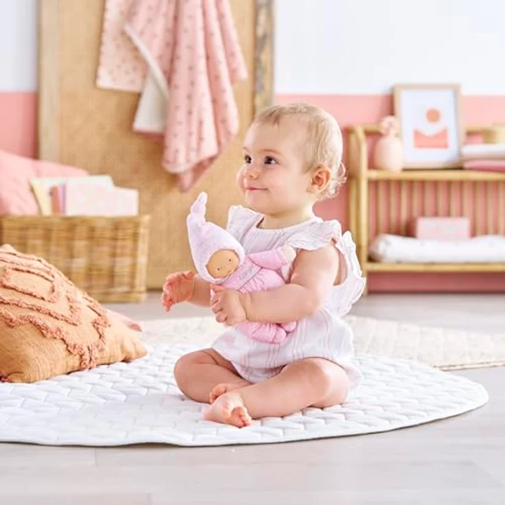Corolle Babidoux Rêves d'Stars, Kuscheltier für Babys, weich und stimulierend, 20 cm, ab Geburt, mit Vanilleduft und Glockenklang – Bild 4