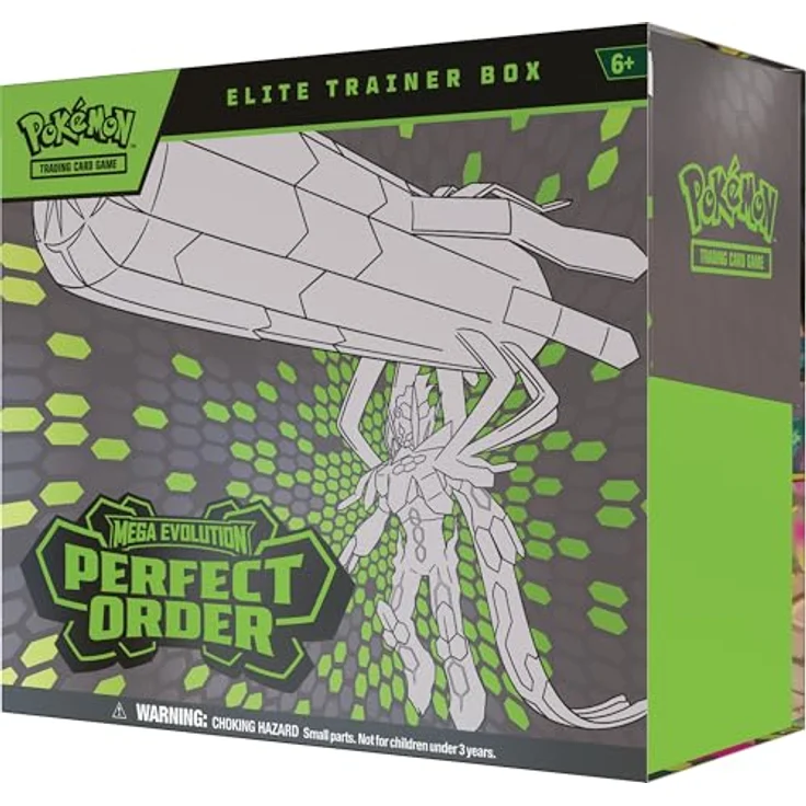 Nintendo Pokémon TCG Mega Evolution Elite-Trainer-Box ETB, 9 Booster-Packs, exklusive Promokarte, 65 Kartenhüllen, umfassendes Spielzubehör – Bild 3