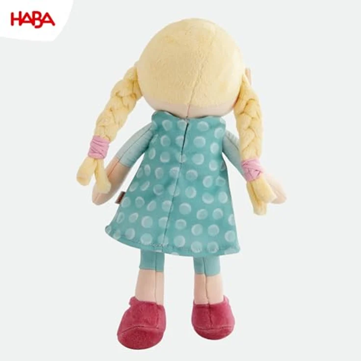 Haba Stoffpuppe / Kuschelpuppe 25 cm - Linnéa, weiche Begleiterin für Babys, waschbar bei 30 °C, Baumwolle und Polyester – Bild 5