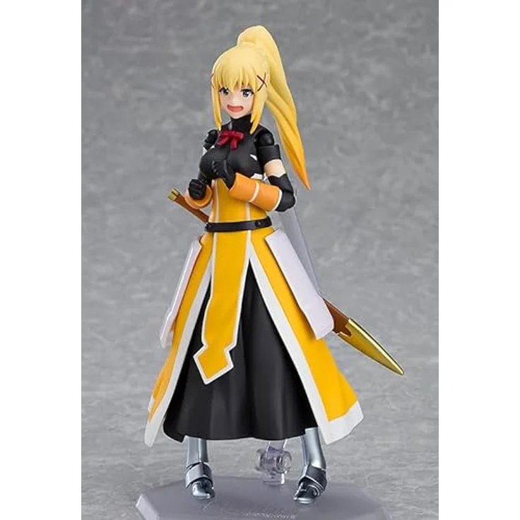 Max Factory Kono Subarashii: Sekai ni Shukufuku Wo!: Darkness Figma Actionfigur mit beweglichen Gelenken, drei Gesichtsplatten, Schwert und beweglichem Ständer – Bild 4
