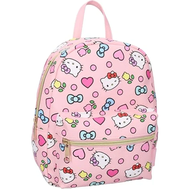 Hello Kitty Rucksack Sweet On You, Kindergartenrucksack 27 x 21 x 8 cm, offiziell lizenziert