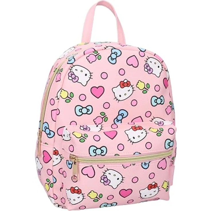 Hello Kitty Rucksack Sweet On You, Kindergartenrucksack 27 x 21 x 8 cm, offiziell lizenziert – Bild 1