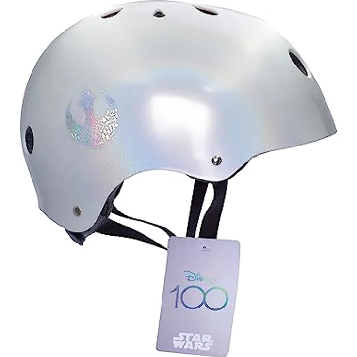 Seven Polska Jubiläums-Disney Fahrradhelm Star Wars Holo - D100, 56-59cm, Size M-L, leicht mit 13 Belüftungen