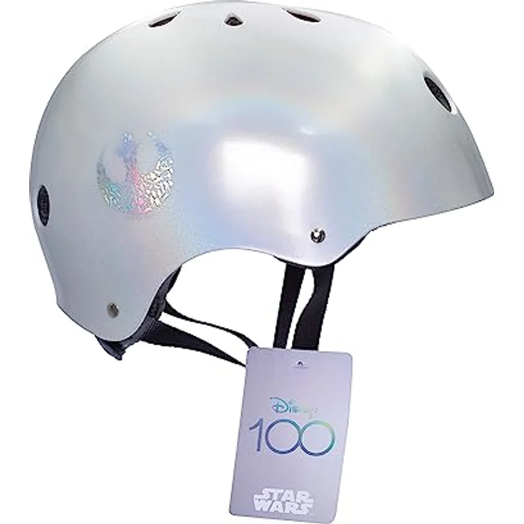 Seven Polska Jubiläums-Disney Fahrradhelm Star Wars Holo - D100, 56-59cm, Size M-L, leicht mit 13 Belüftungen – Bild 1