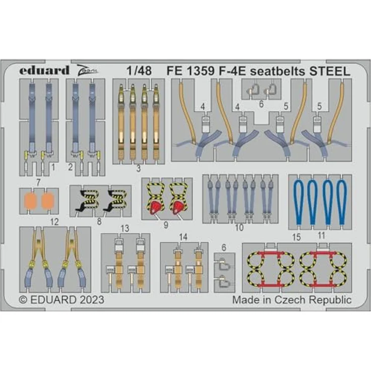 Eduard Sprue Brothers 1:48 Big ED F-4E Phantom II Super Detail Set (MNG-Kit), EDUBIG49382, Modellflugzeug Zubehör für Super-Detailierung – Bild 4