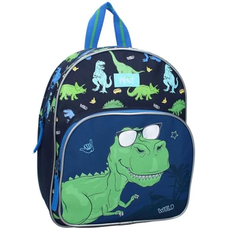 Vadobag Rucksack Dino Happy Go Lucky, Kinderrucksack für den Kindergarten mit hochwertiger Verarbeitung – Bild 1