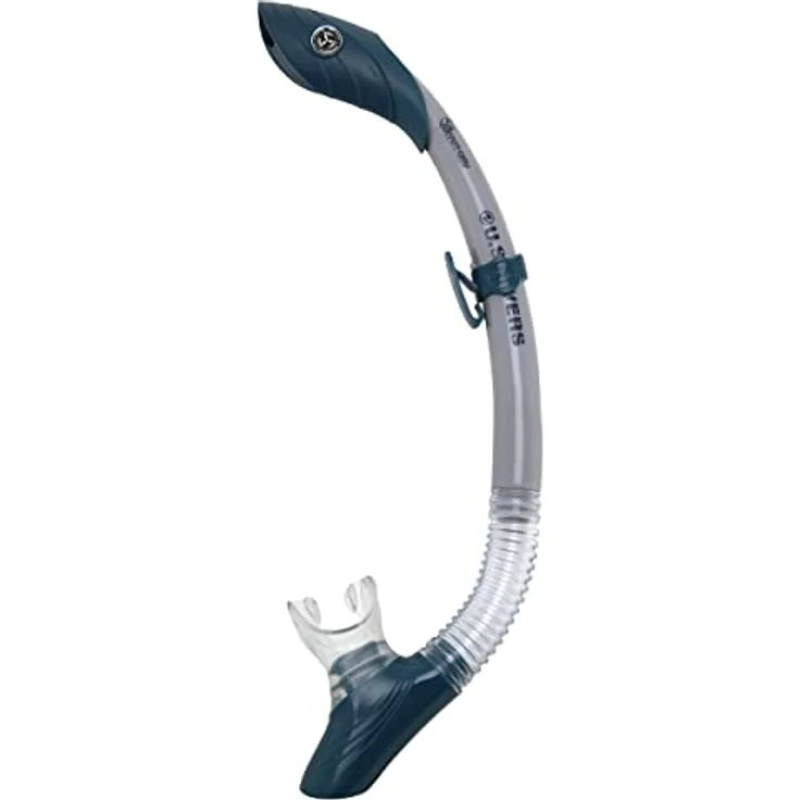 US Divers, Schnorchelset Cozumel für Erwachsene, Maske, Schnorchel und Flossen Grey Navy Blue, L – Bild 4