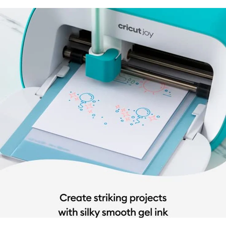 Cricut 2009964 Glitter Gel Pen Set | Regenbogen | Feinpunkt 0, 8 mm | 10 Pack | Zur Verwendung Joy, mehrfarbig, Cricut Joy – Bild 4