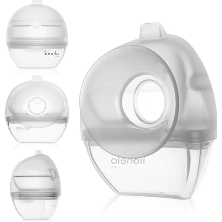 Lionelo MILKY 2IN1 Muttermilchauffänger und Silikon-Milchpumpe, BPA-frei, 60 ml, diskretes Design, einfache Reinigung – Bild 1